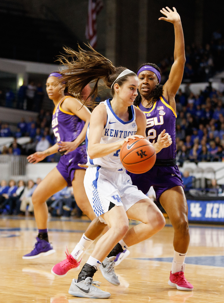 Maci Morris.


The UK women?s basketball team beat LSU on senior day on Sunday, February 24, 2019.

Photo by Elliott Hess | UK Athletics