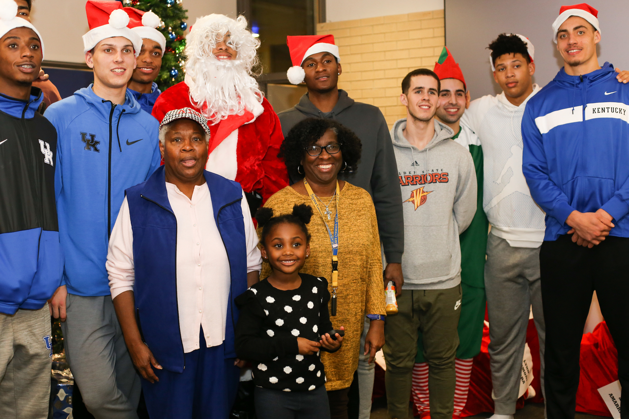 Red Travis. Zan Payne. Brad Calipari. Immanuel Quckley. Tyler Herro. PJ Washington.

A Kentucky Christmas.

Photo by Maddie Baker | UK Athletics