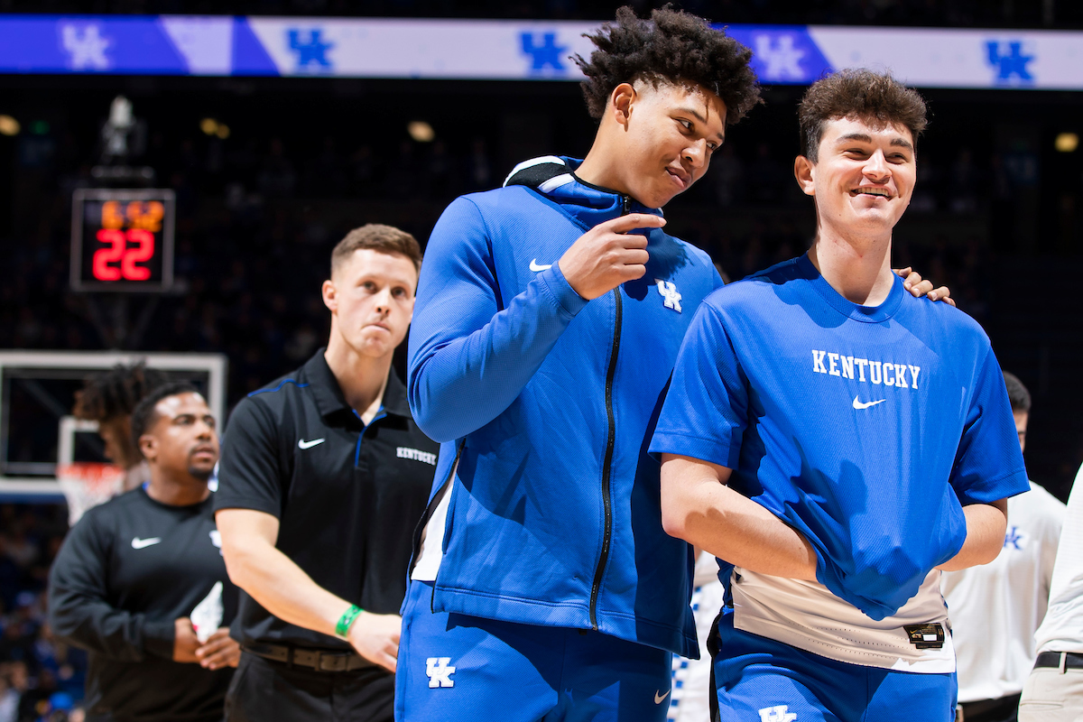 Zan Payne Riley Welch.

Kentucky beat Lamar 81-56.

Photo by Chet White | UK Athletics