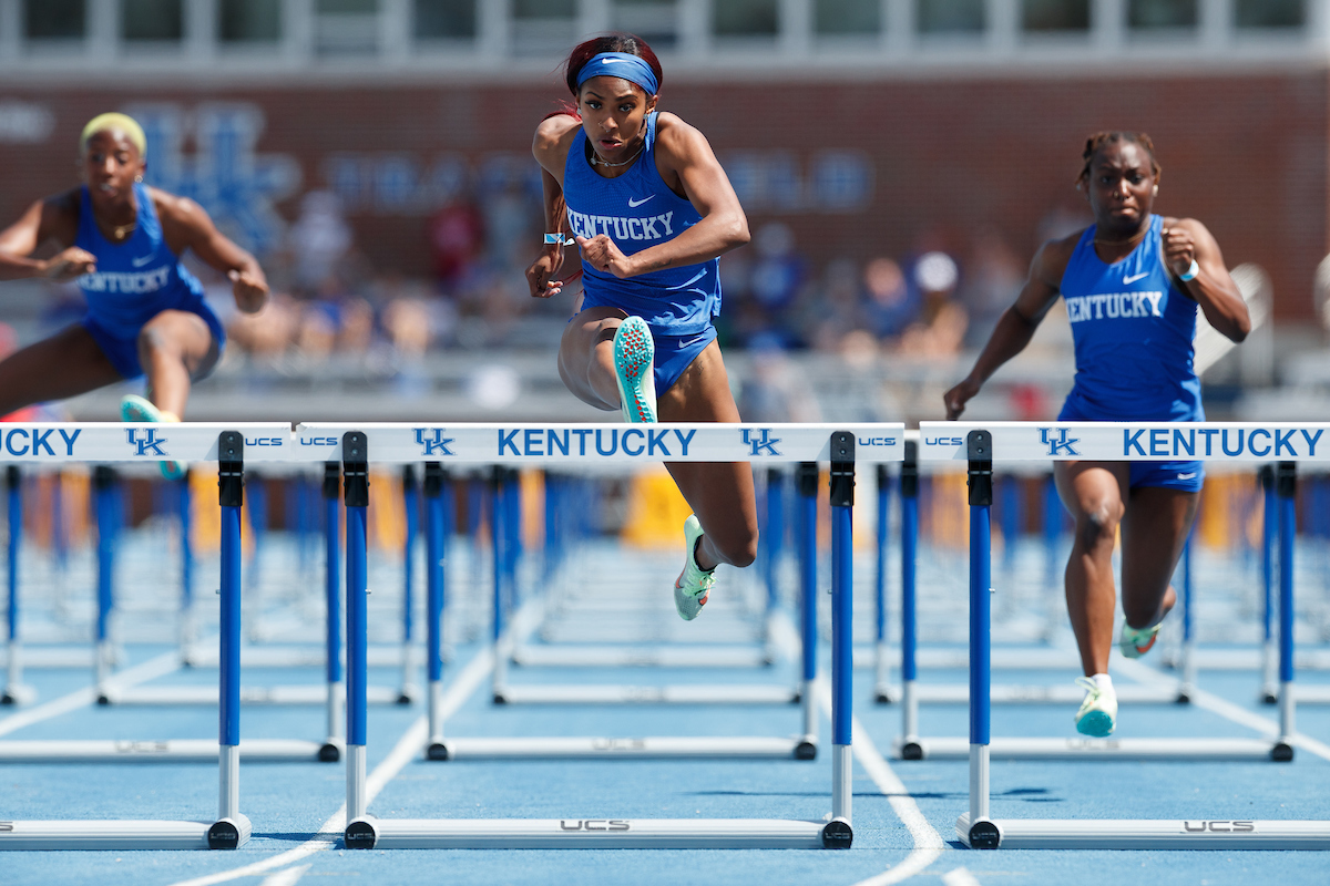 Masai Russell.

Day two of the Kentucky Invitational.

Elliott Hess | UK Athletics