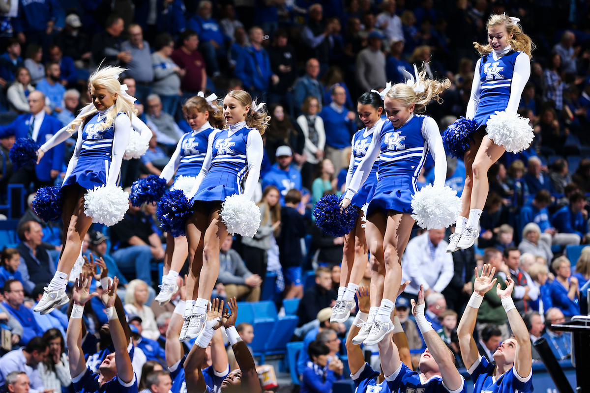 Cheerleaders.

Kentucky beat Lamar 81-56.

Photo by Chet White | UK Athletics