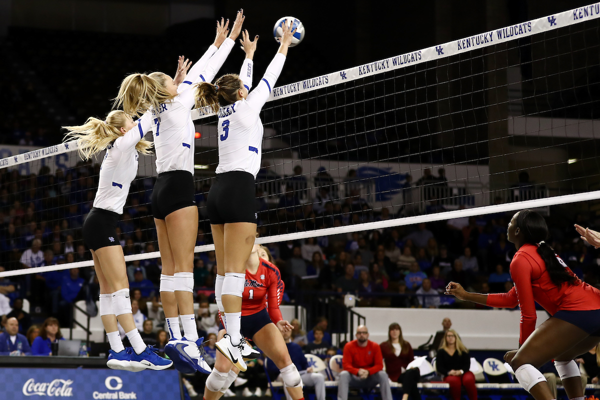 Leah Meyer. Madison Lilley.

Kentucky beat Ole Miss 3-0.


Photo by Elliott Hess | UK Athletics