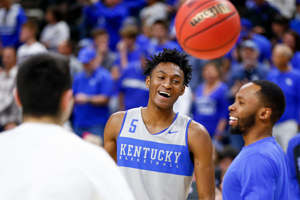 Immanuel Quickley. 

Practice and pressers. 

Photo by Chet White | UK Athletics