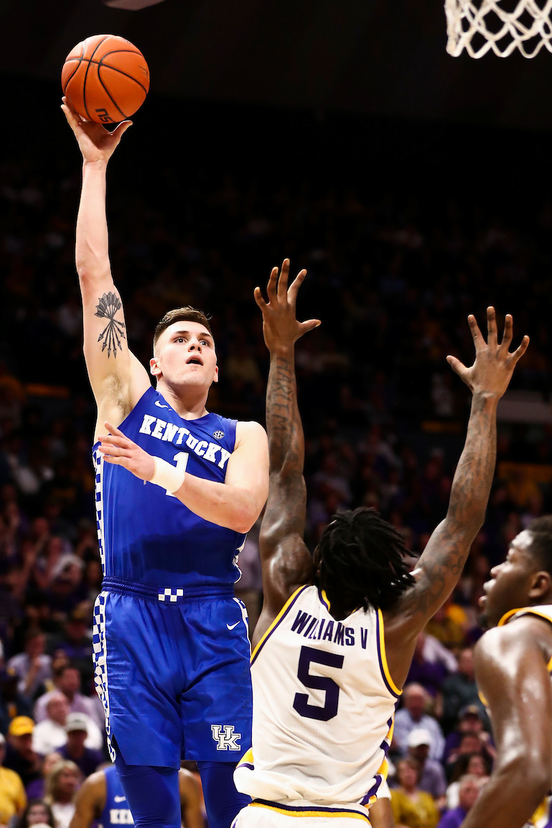Nate Sestina.

Kentucky beat LSU 79-76.

Photo by Chet White | UK Athletics