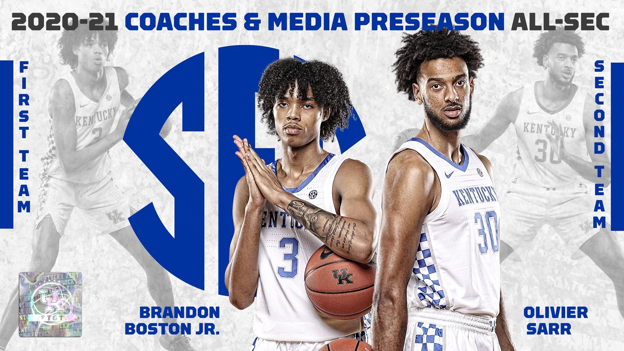 Boston, Sarr Earn Preseason All-SEC Honors from League Coaches