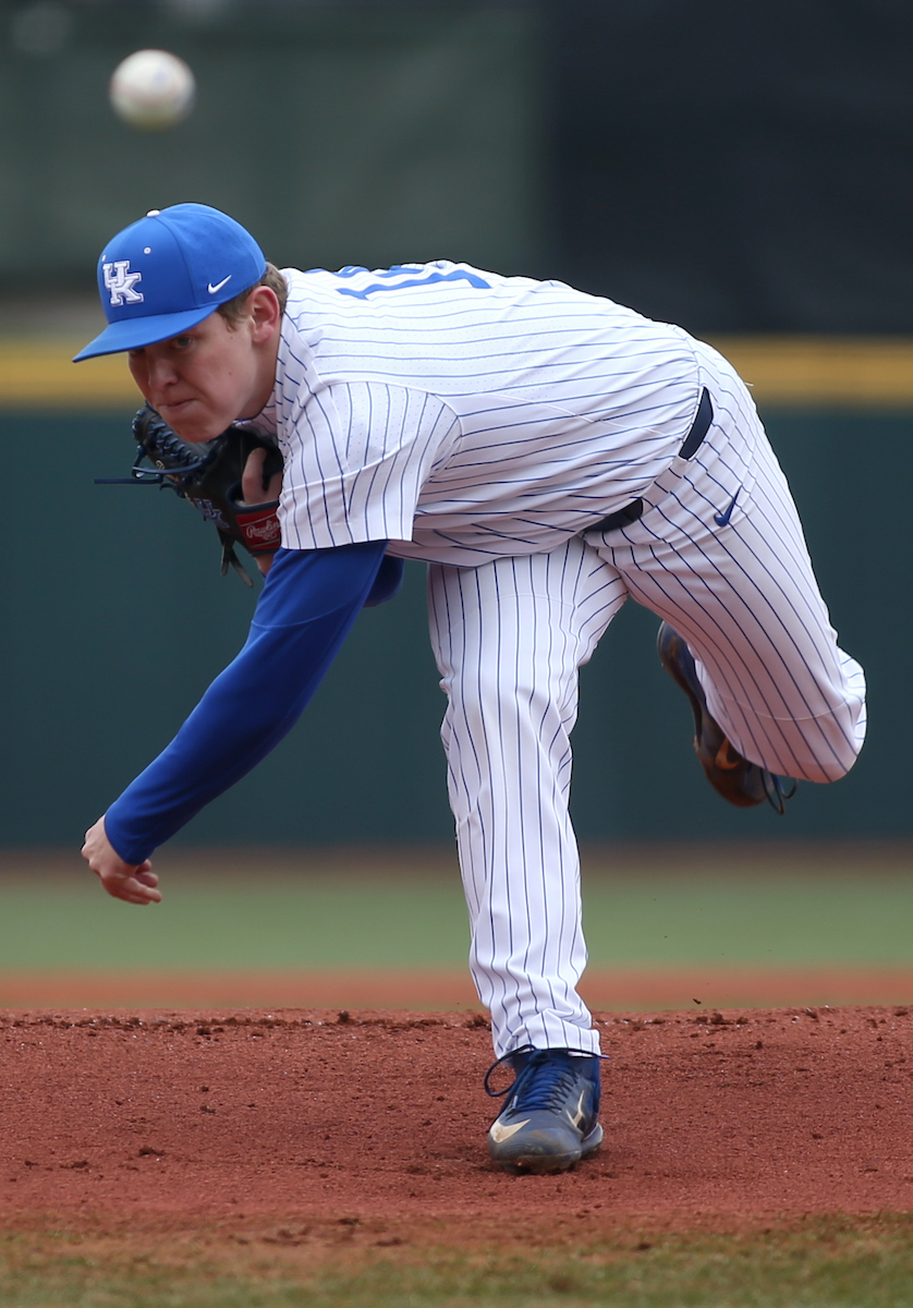 Zach Thompson

The University of Kentucky baseball team beat Texas Tech 11-6 on Saturday, March 10, 2018, in Lexington?s Cliff Hagan Stadium.

Barry Westerman | UK Athletics