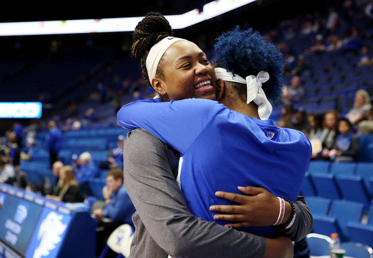 Nae Nae Cole, KeKe McKinney

The UK Women's Basketball team beat Florida 62-51. 

Photo by Britney Howard | UK Athletics