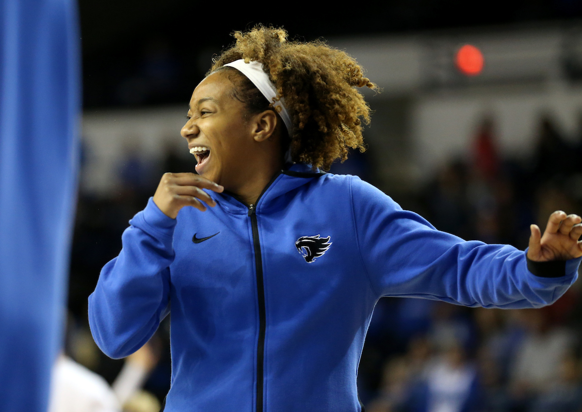 Jaida Roper. 

UK beats to Sacred Heart University 71-43. 


Photo By Barry Westerman | UK Athletics