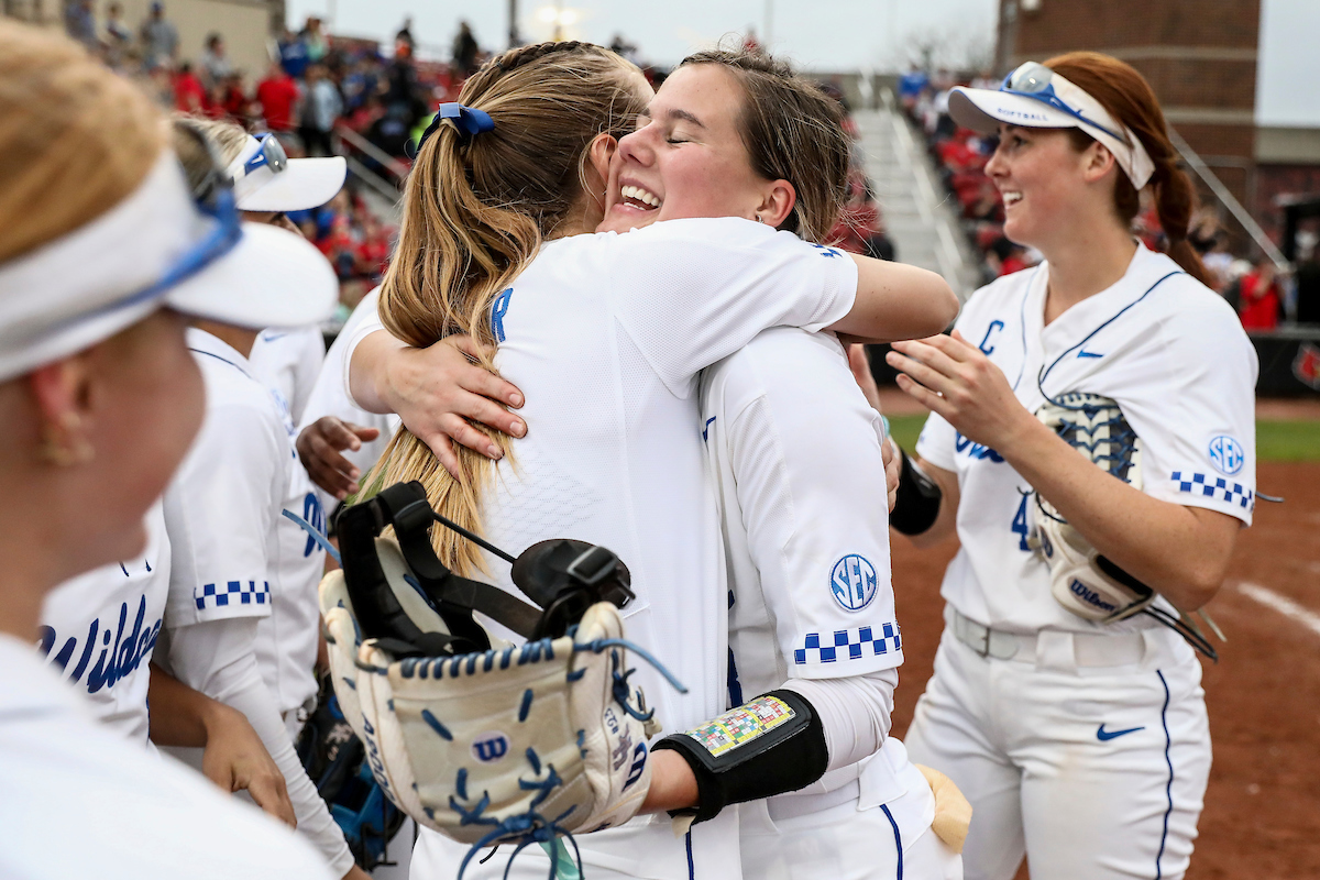 Stephanie Schoonover. Tatum Spangler.

Kentucky beat Louisville 9-0.

Photos by Chet White | UK Athletics