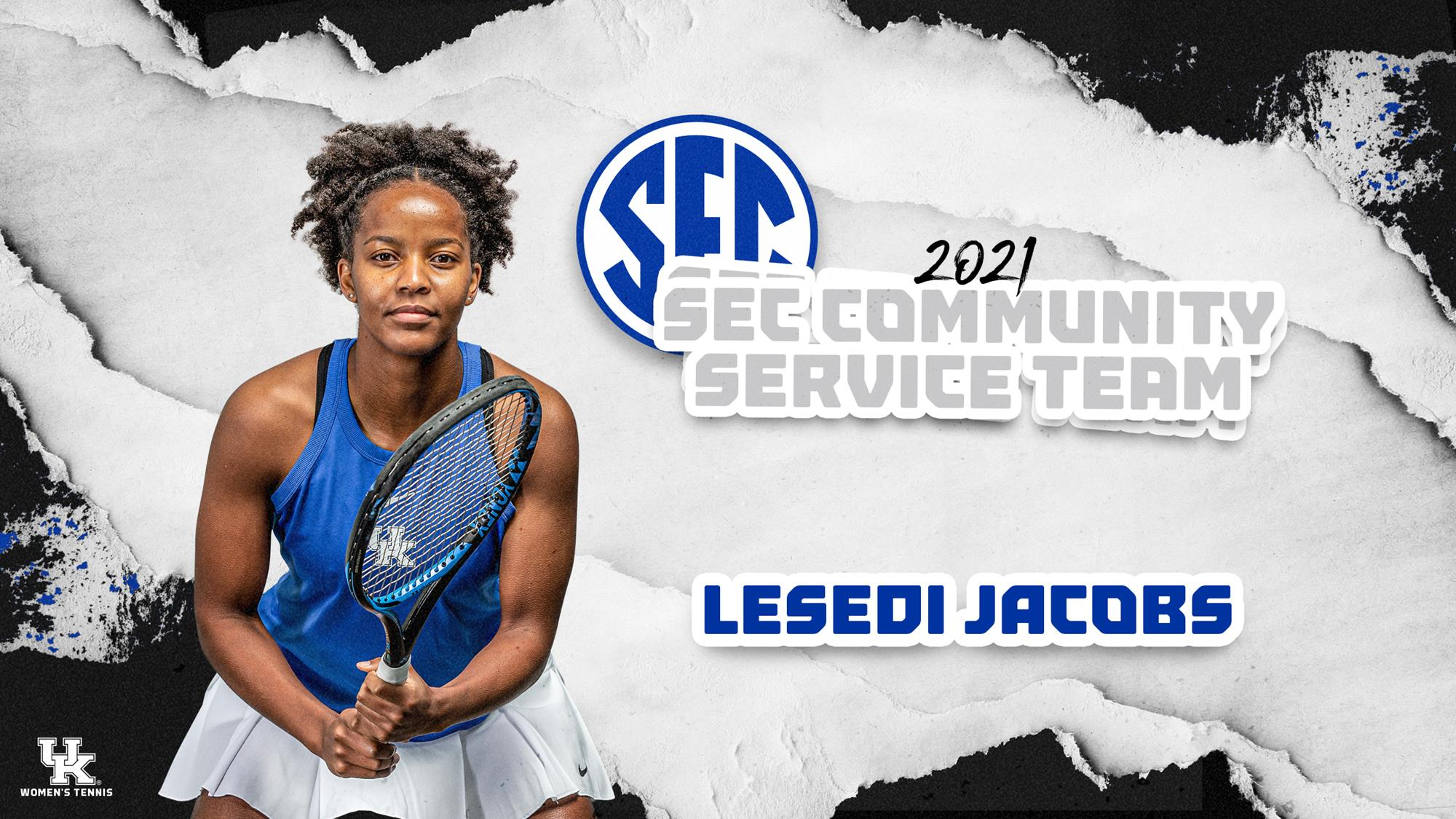 Lesedi Jacobs Tabbed to SEC Community Service Team