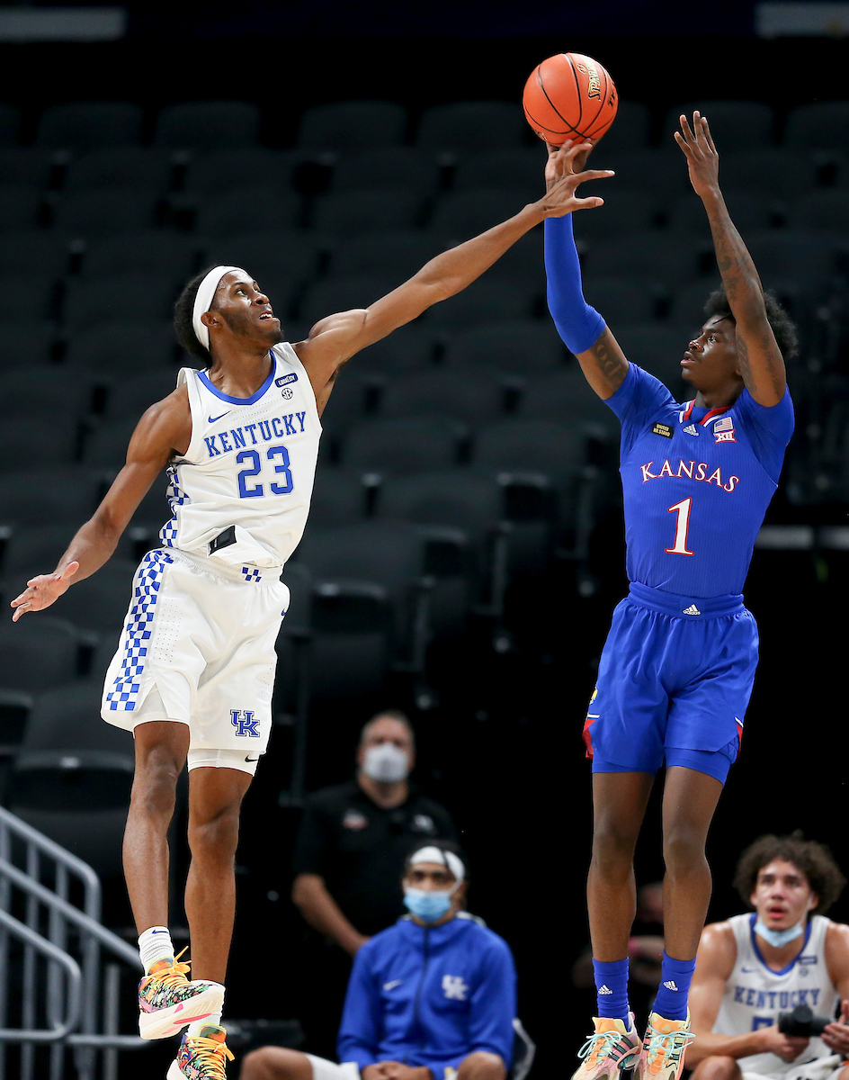 Isaiah Jackson.

Kentucky falls to Kansas, 65-62, in the State Farm Champions Classic.

Photo by Chet White | UK Athletics