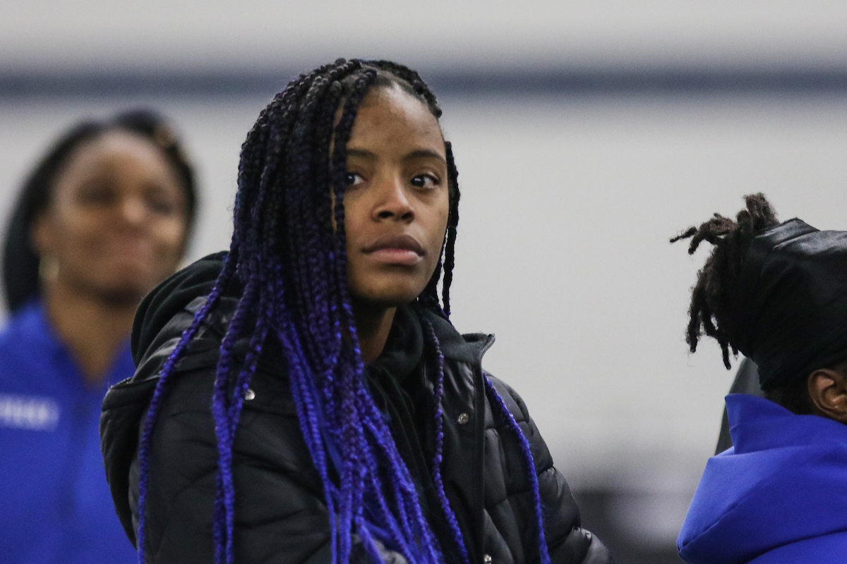 Keke McKinney. 

Day two of the Jim Green invitational

Photo by Eddie Justice | UK Athletics