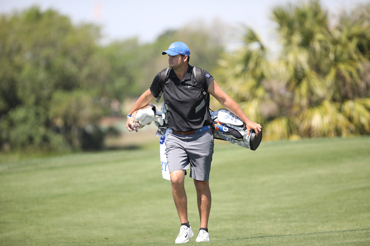 Kentucky during the first round of the SEC Championship at Sea Island Golf Club on St. Simons Island, Ga., on Wednesday, April 21, 2021. (Photo by Steven Colquitt)