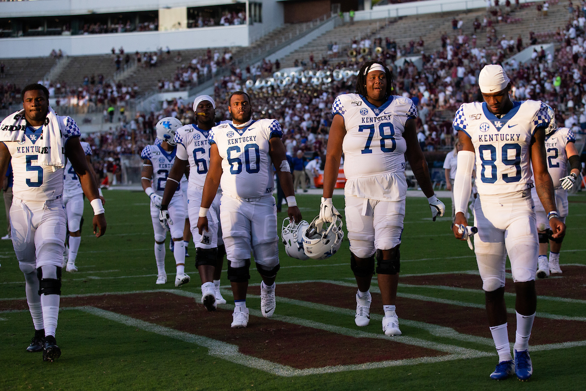 Team.

Kentucky falls to Mississippi State, 28-13.

Photo by Elliott Hess | UK Athletics