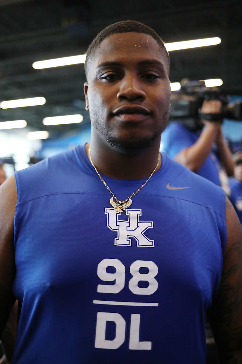 Tymere Dubose.

Pro Day for UK Football.

Photo by Quinn Foster | UK Athletics