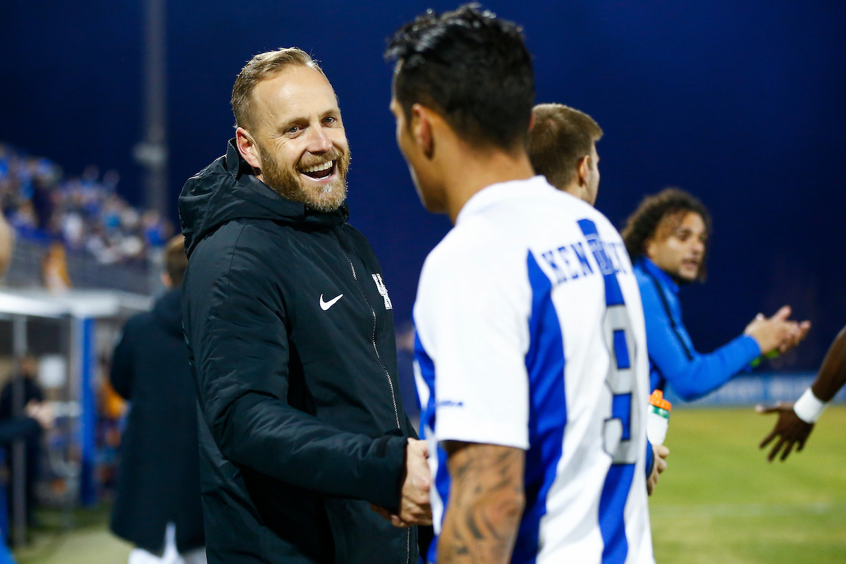 Johan Cedergren. Jason Reyes.

Men's soccer beat Lipscomb 2-1.

Photo by Chet White | UK Athletics