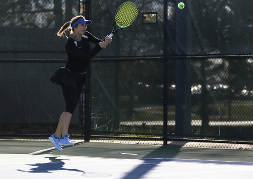 Justina Mikulskyte. 

Kentucky defeated Florida 4-3 on Friday, March 22nd.

Photo by Eddie Justice | UK Athletics