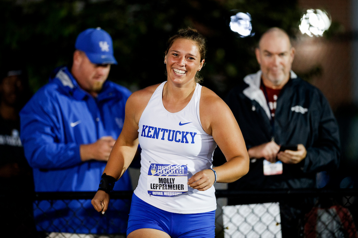 Molly Leppelmeier. Keith McBride.

SEC Outdoor Track and Field Championships Day 2.

Photo by Elliott Hess | UK Athletics