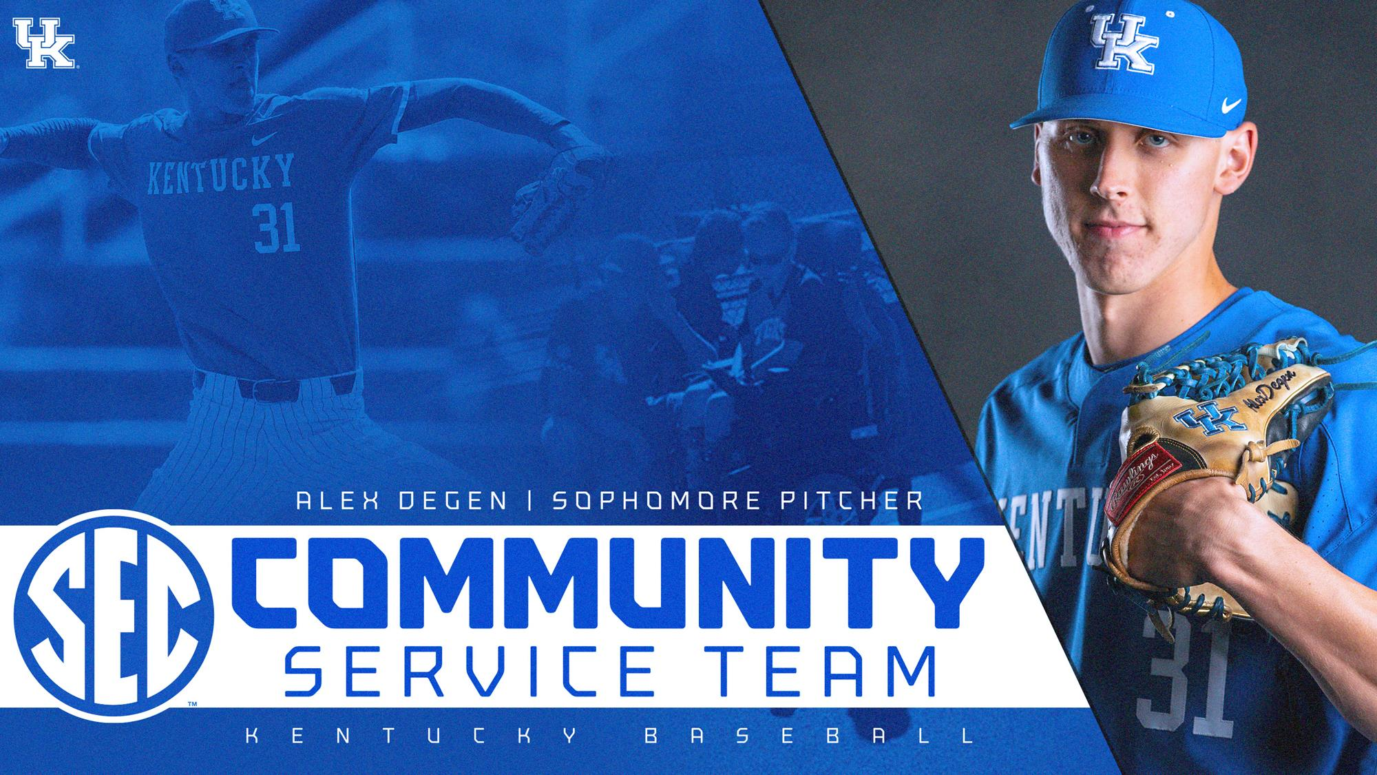 Alex Degen Named to SEC Community Service Team