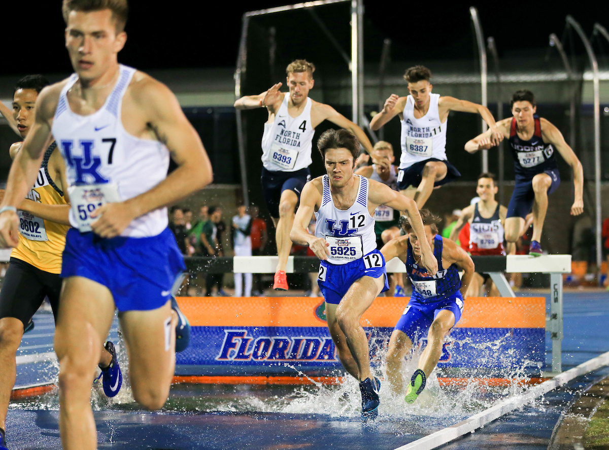 during the Pepsi Florida Relays at James G. Pressly Stadium on Friday, March 29, 2019 in Gainesville, Fla. (Photo by Matt Stamey)