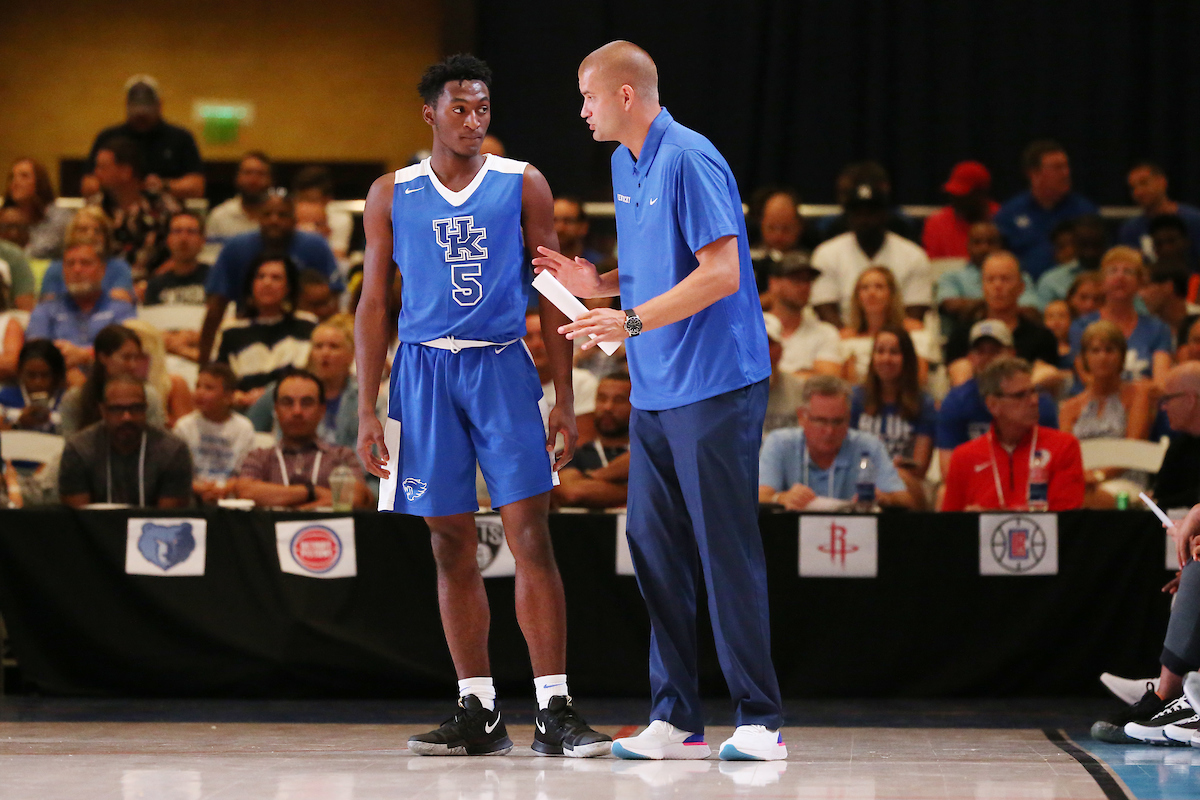 Immanuel Quickley.

The University of Kentucky men's basketball team beat Serbia's Mega Bemax 100-64 at the Atlantis Imperial Arena in Paradise Island, Bahamas, on Saturday, August11, 2018.

Photo by Chet White | UK Athletics