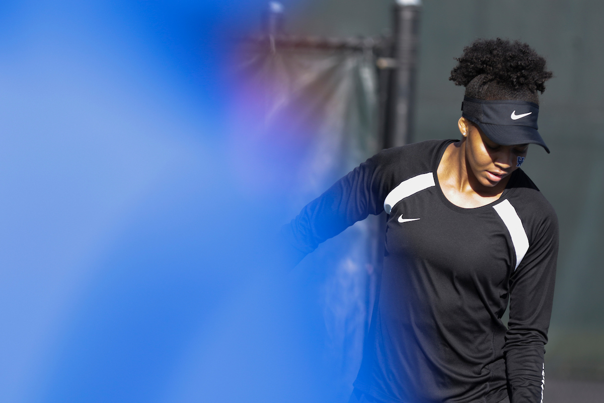 Lesedi Jacobs. 

Kentucky defeated Florida 4-3 on Friday, March 22nd.

Photo by Eddie Justice | UK Athletics