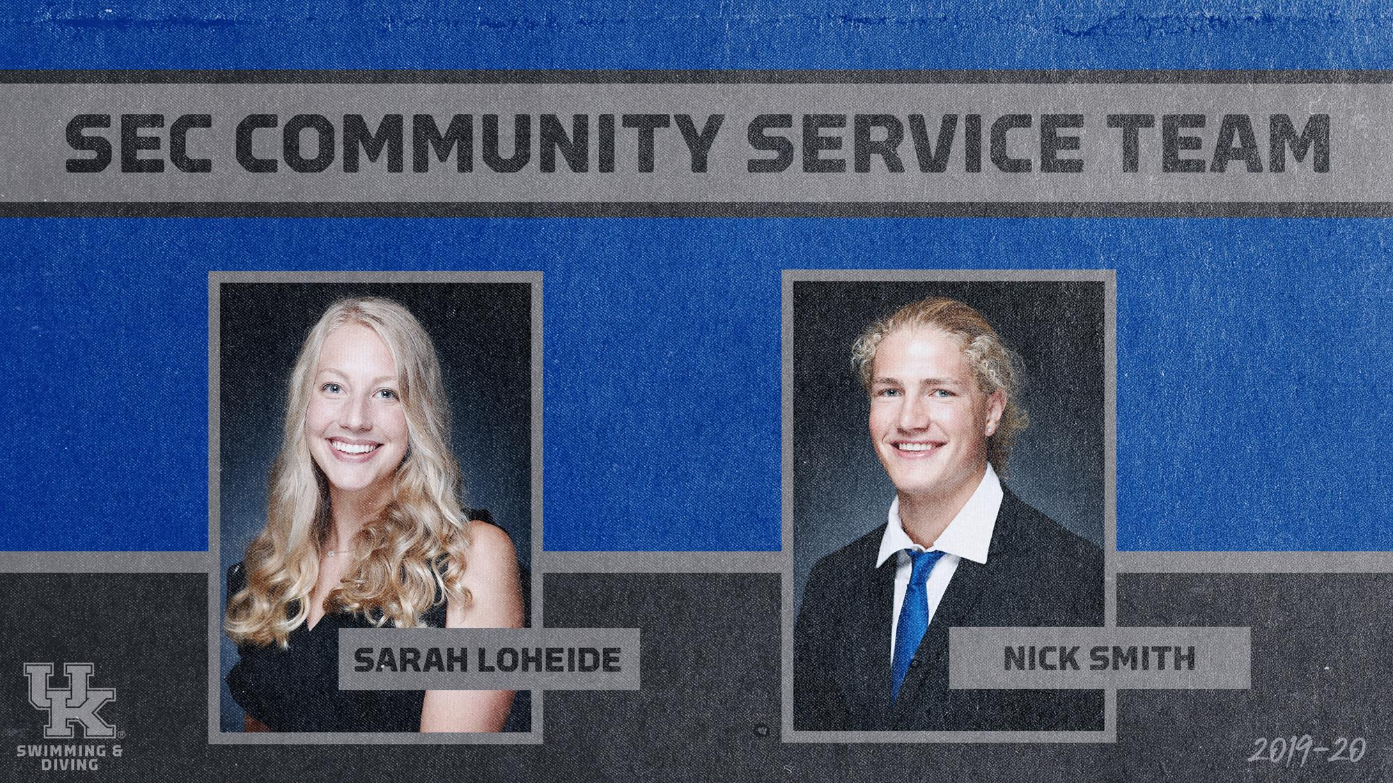 Loheide, Smith Named to Southeastern Conference Community Service Team