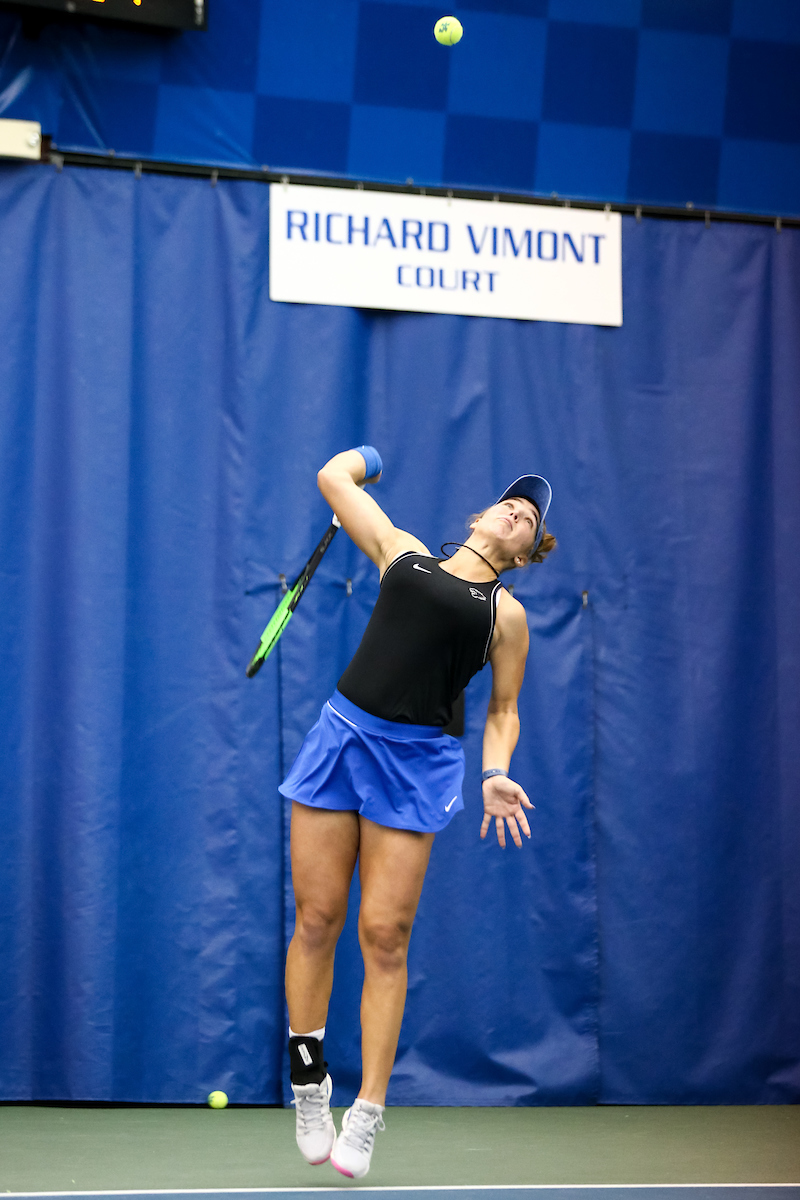 Akvile Parazinskaite. 

Kentucky beat NKU.

Photo by Eddie Justice | UK Athletics