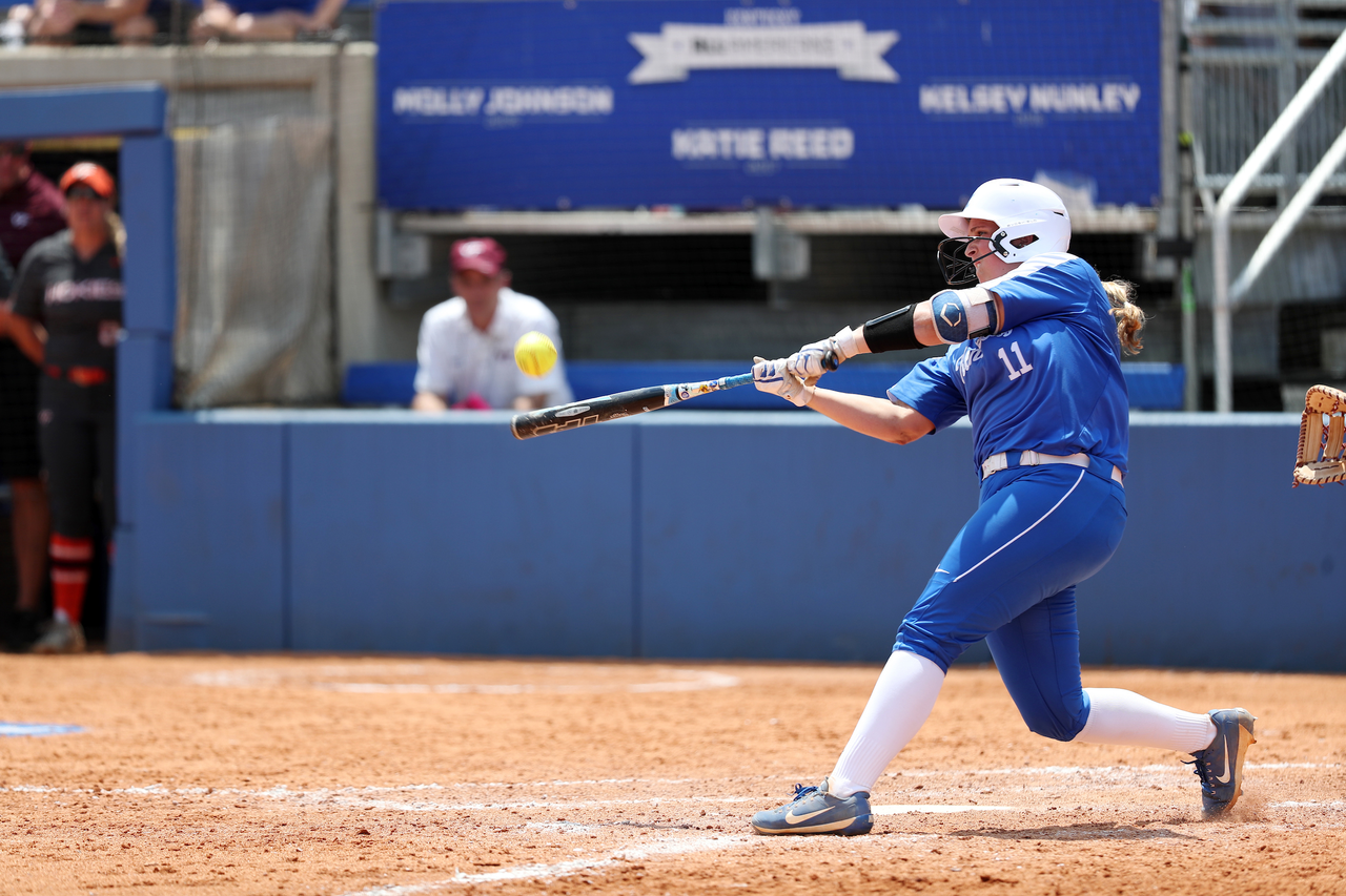 Abbey Cheek

Softball beat Virginia Tech 8-1 in the second game of the NCAA Regional Tournament.

Photo by Britney Howard | UK Athletics