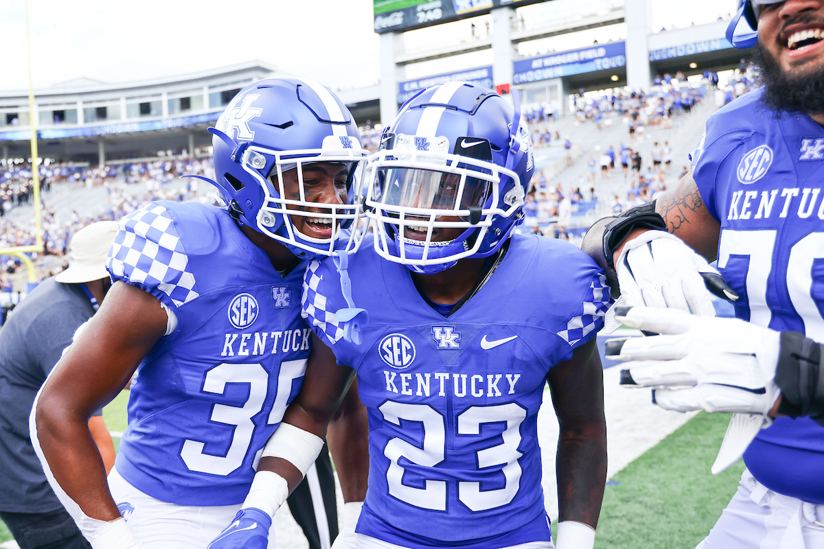 Tyrell Ajian.

UK beats UTC, 28-23.

Photo by Elliott Hess | UK Athletics
