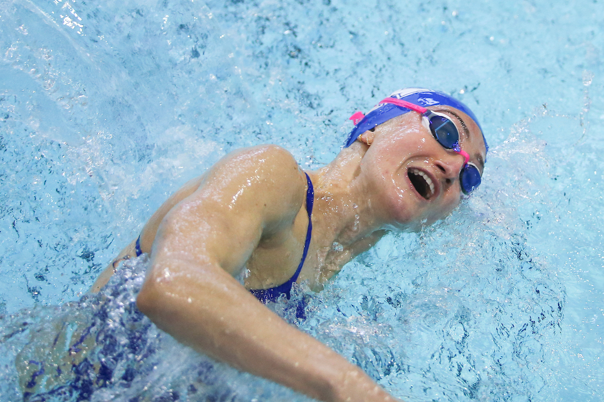 2020-21 Swim/Dive Blue/White match.

Photo by Hannah Phillips | UK Athletics