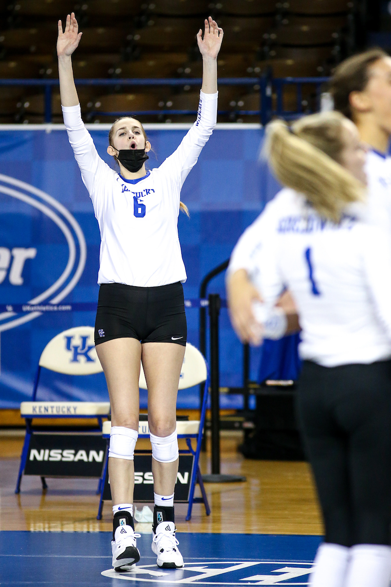 Kendyl Paris. 

Volleyball Blue White Match.

Photo by Eddie Justice | UK Athletics