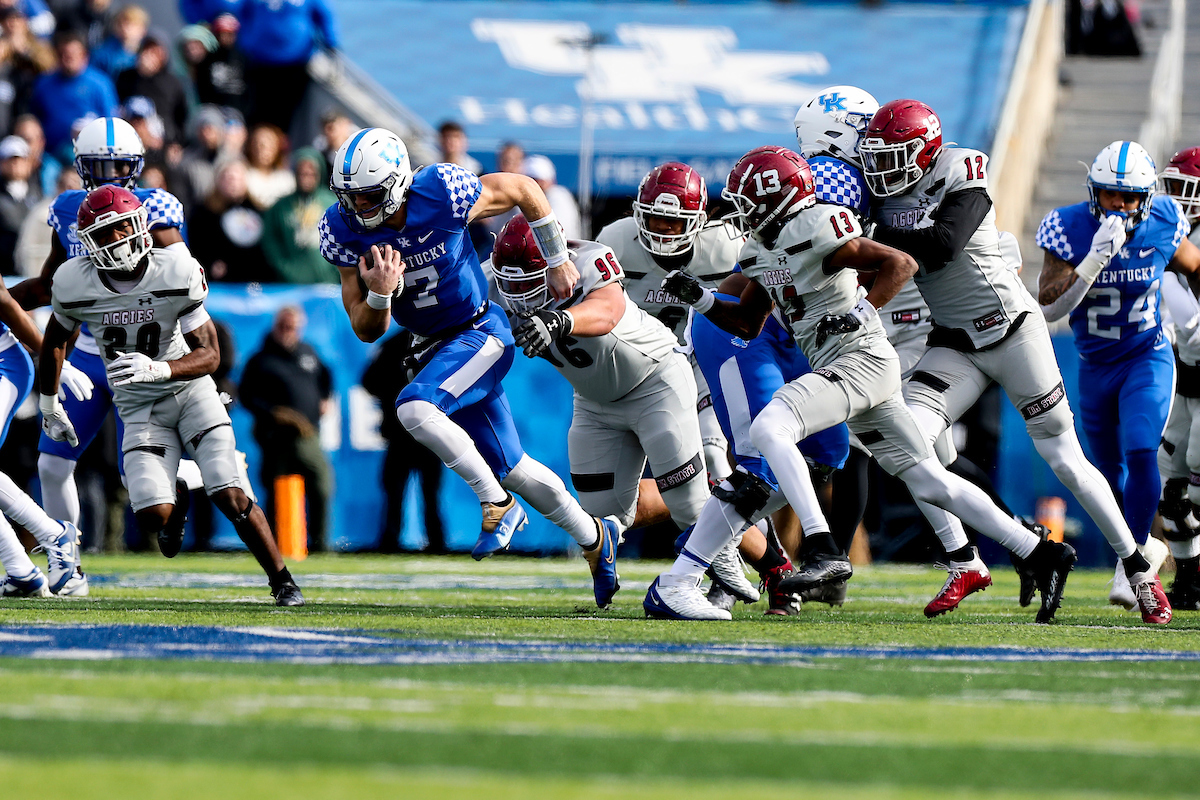 Will Levis.

Kentucky beat New Mexico State 56-16.

Photos by Chet White | UK Athletics