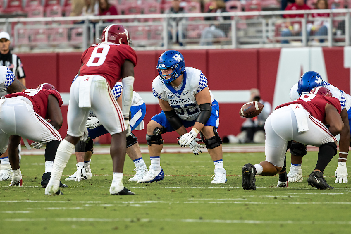 Drake JacksonAlabama defeats Kentucky 63-3Photo By Brian Moriarty | UK Football