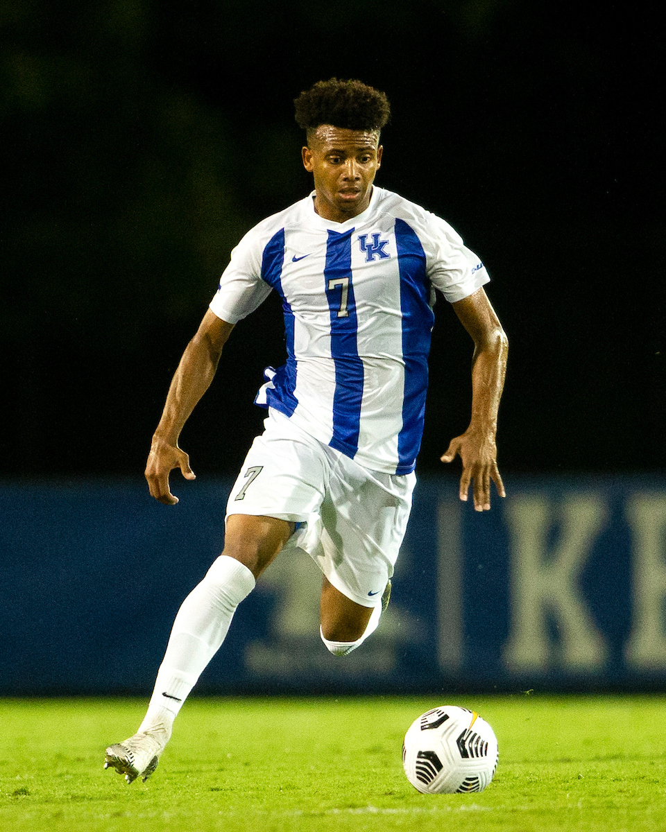Daniel Evans.

Kentucky beats Wright St. 3-0.

Photo by Grace Bradley | UK Athletics