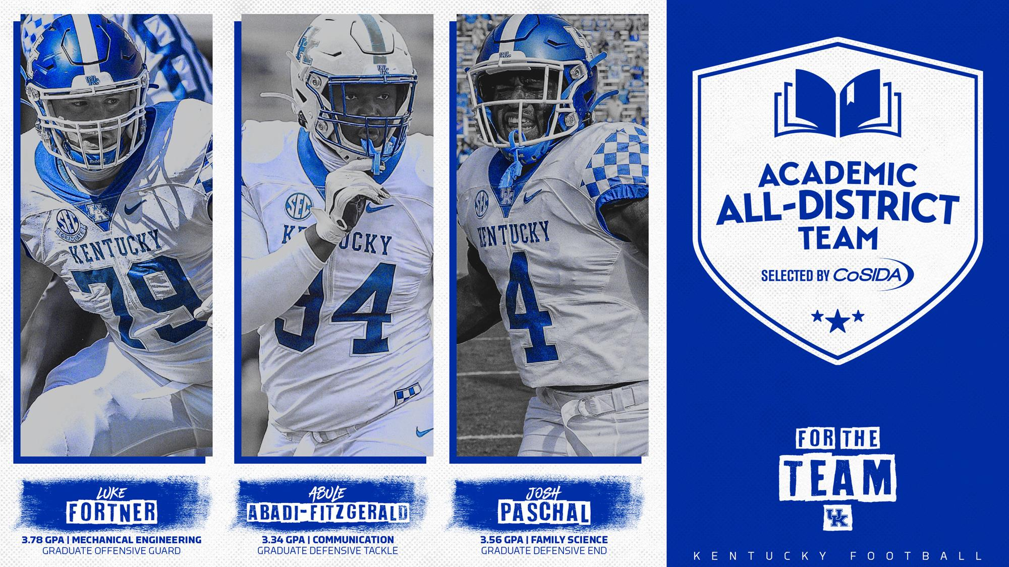 Three Wildcats Named to CoSIDA Academic All-District Team