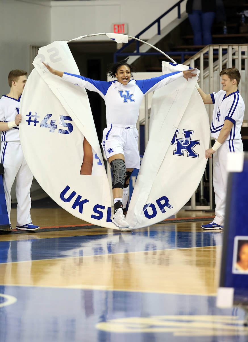 Alyssa Rice

The University of Kentucky women's basketball team falls to Mississippi State on Senior Day on Sunday, February 25, 2018 at the Memorial Coliseum.

Photo by Victoria Graff