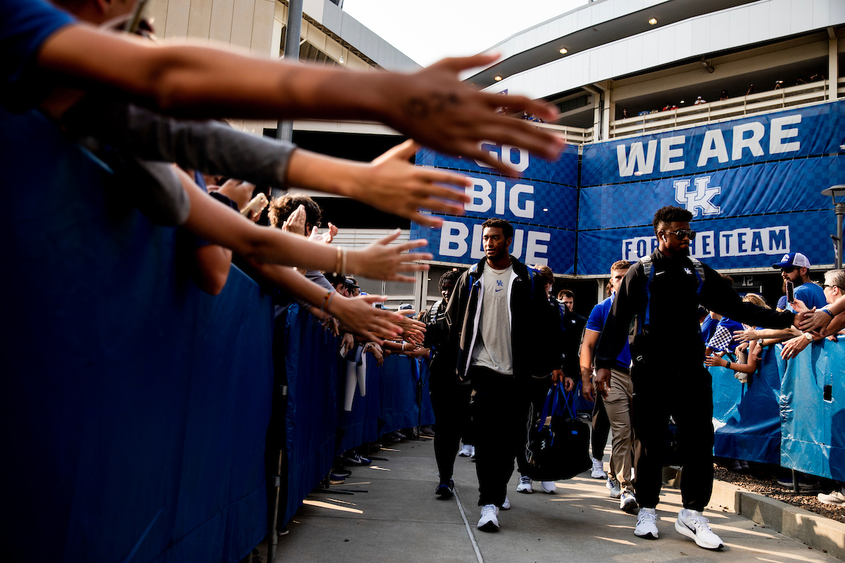 Cat Walk.

Kentucky beat Missouri 35-28.

Photos by Chet White | UK Athletics