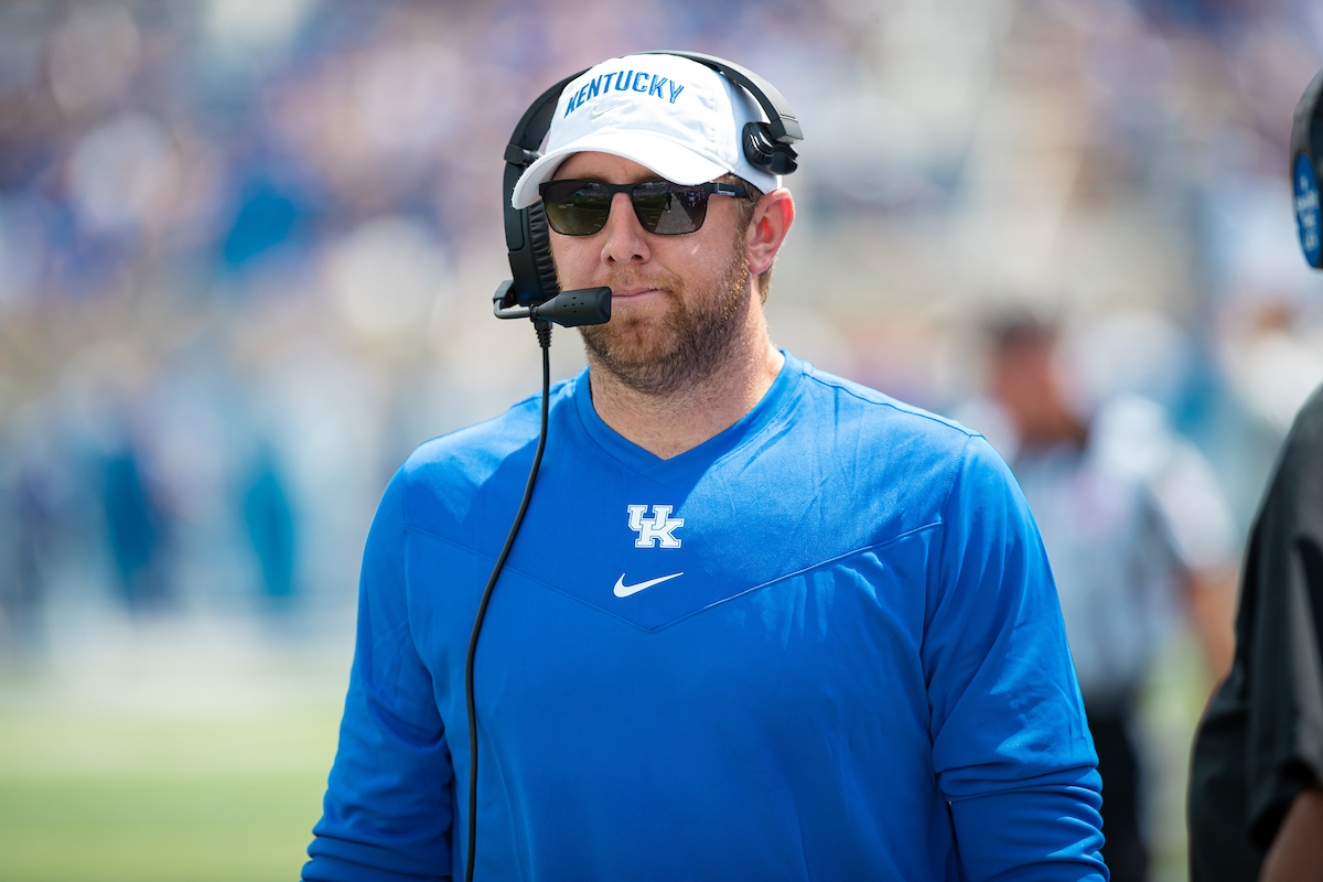 Coach Liam CoenUK defeats ULM 45-10 Photo By Jacob Noger | UK Football