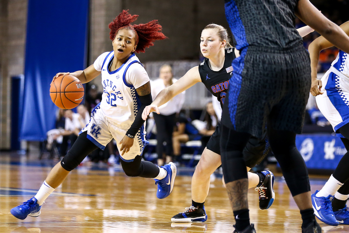 Jaida Roper. 

Kentucky fell to Florida 70 - 62. 

Photo by Eddie Justice | UK Athletics