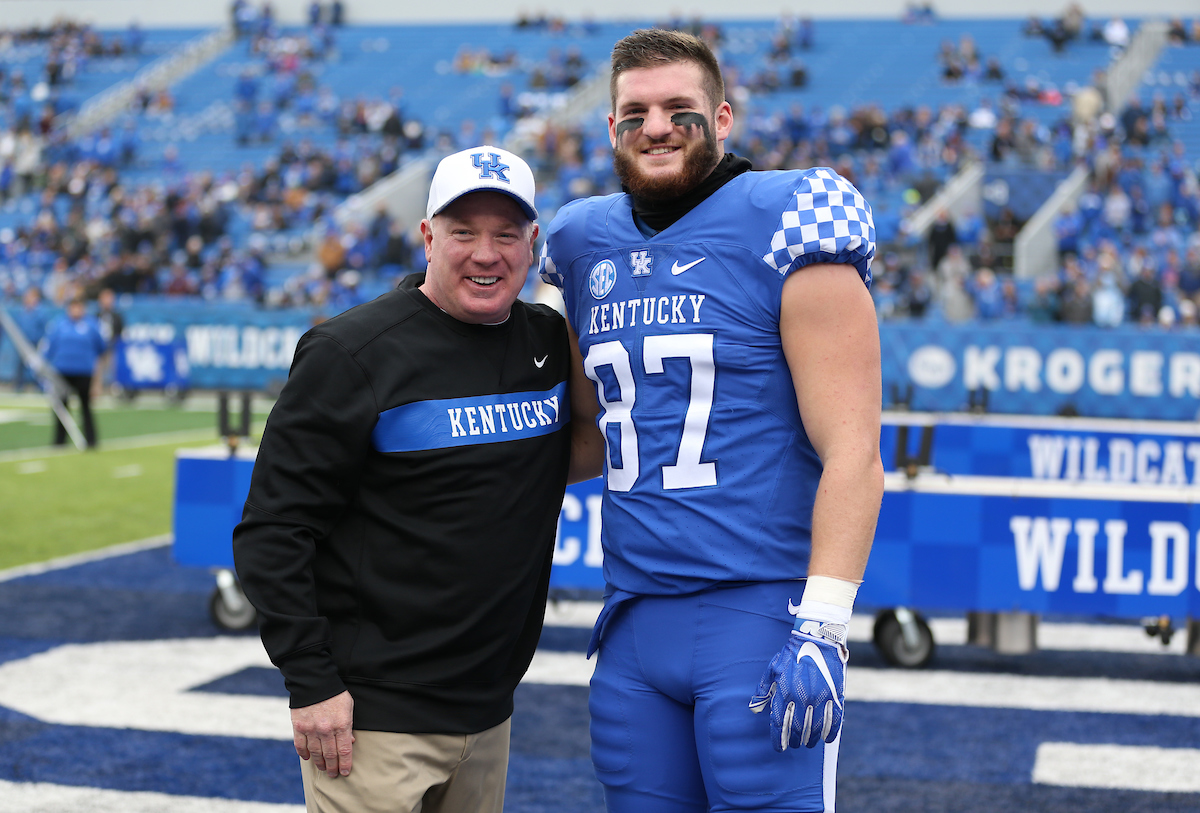 Mark Stoops and CJ Conrad

UK Football beats MTSU 34-23-on Senior Day at Kroger Field.


Photo By Barry Westerman | UK Athletics