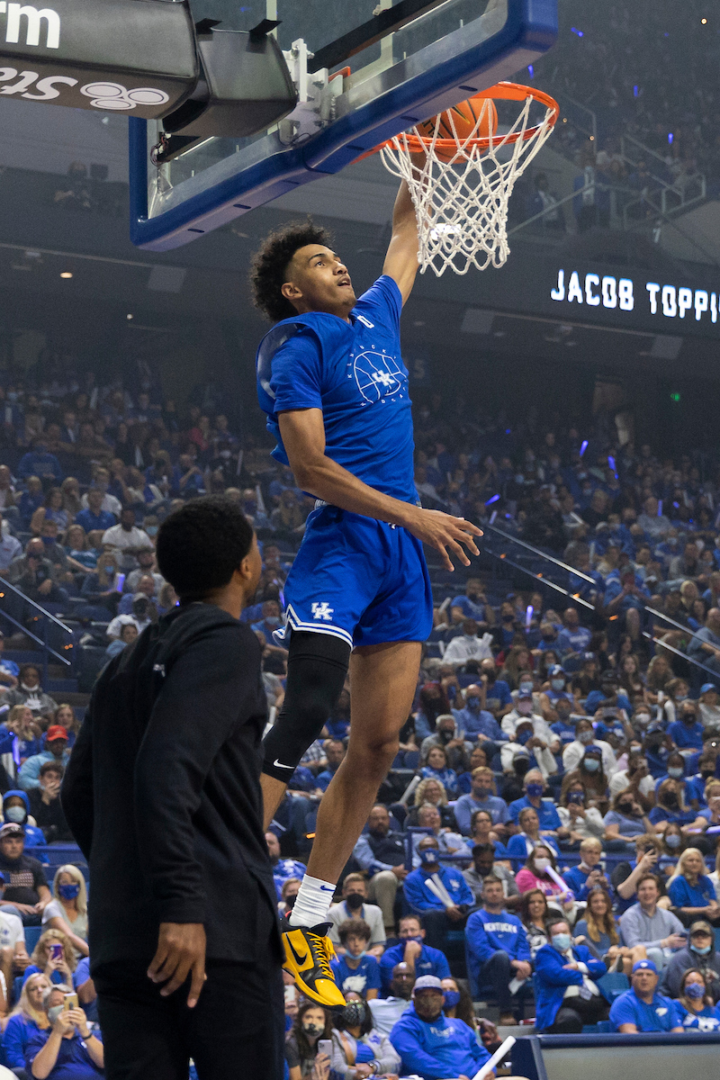 Jacob Toppin.

Big Blue Madness.

Photo by Grant Lee | UK Athletics
