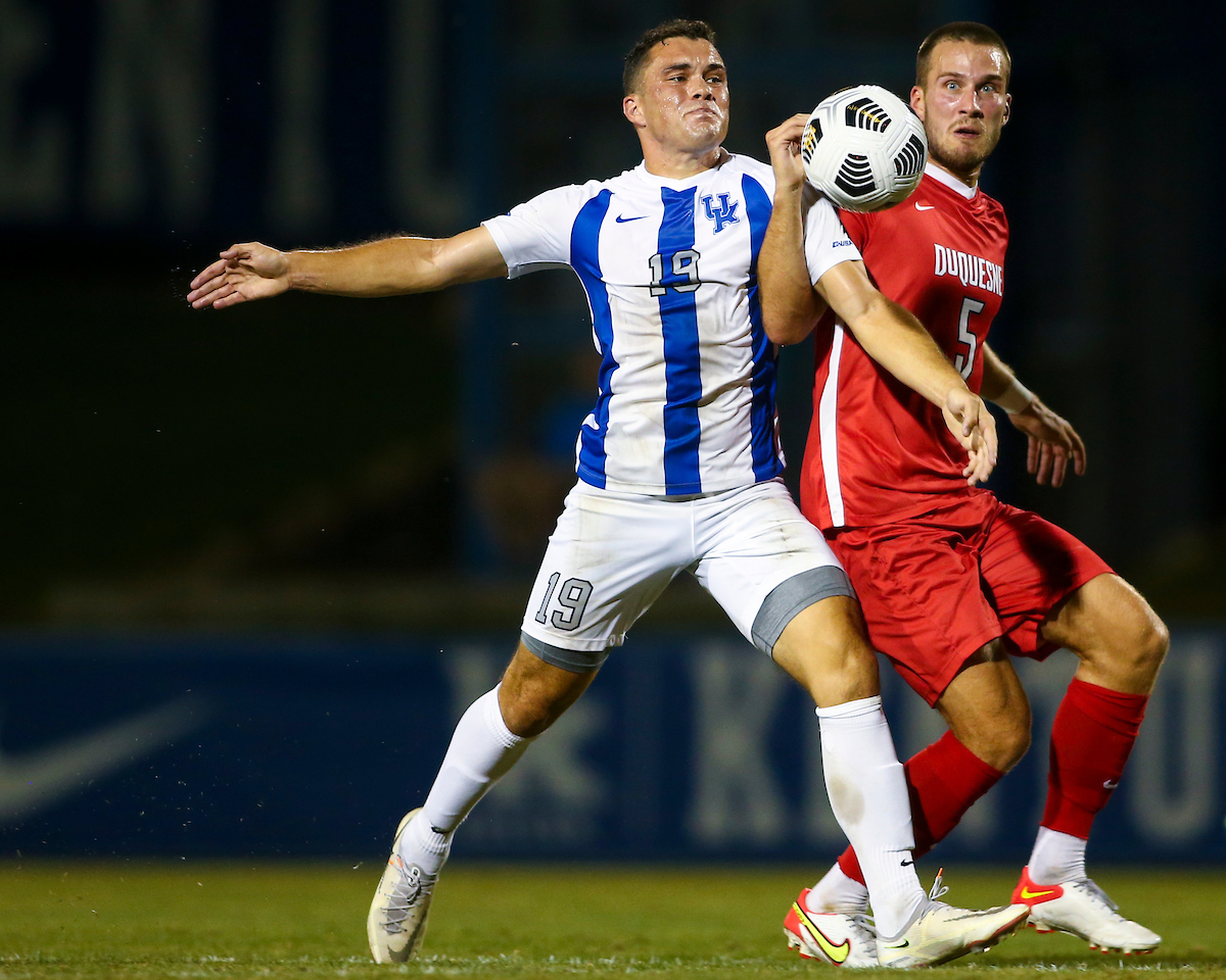 Luke Andrews.

Kentucky defeats Duquesne 3-1.

Photo by Grace Bradley | UK Athletics