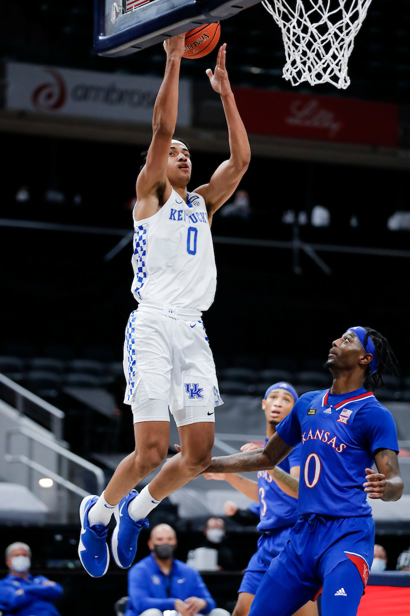 Jacob Toppin.

Kentucky falls to Kansas, 65-62, in the State Farm Champions Classic.

Photo by Chet White | UK Athletics