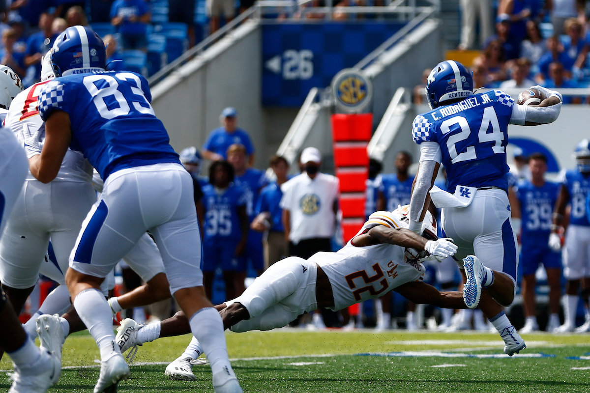Chris Rodriguez Jr. 

UK beat ULM 45-10. 

Photo By Barry Westerman | UK Athletics