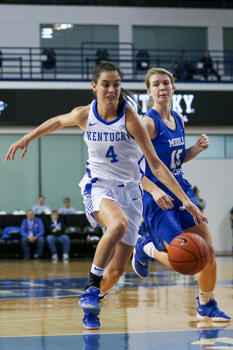 Maci Morris

Women's Basketball beat MTSU on Saturday, December 15, 2018. 

Photo by Hannah Phillips  | UK Athletics