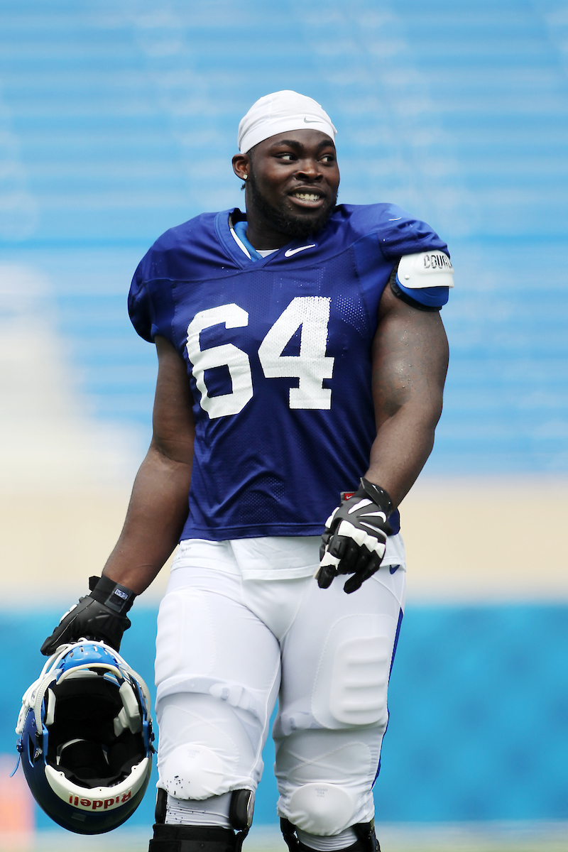 George Asafo-Adjei.

The University of Kentucky football team holds a inter-squad scrimmage on Saturday, August 18th, 2018 at Kroger Field in Lexington, Ky.

Photo by Quinlan Ulysses Foster I UK Athletics