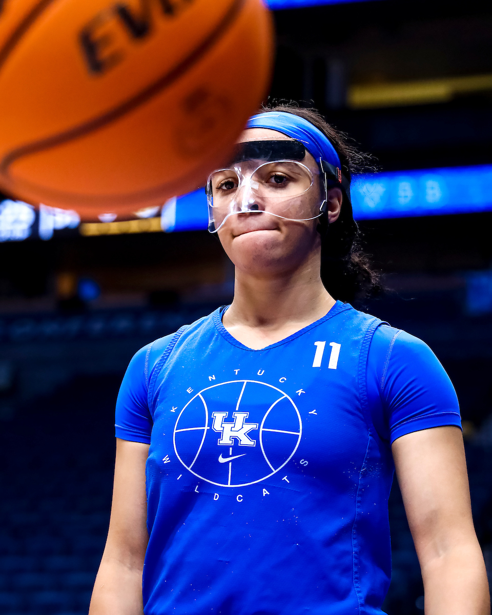 Jada Walker.

Kentucky shootaround day one for the SEC Tournament.

Photo by Eddie Justice | UK Athletics