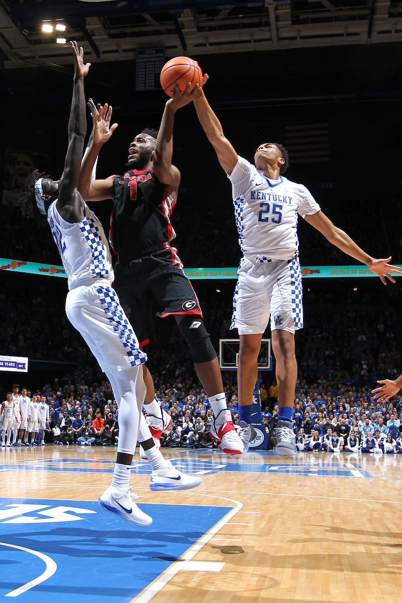 PJ Washington.

The University of Kentucky men's basketball team beat Georgia 66-61 on Sunday, December 31, 2017 at Rupp Arena in Lexington, Ky. 

Photo by Quinn Foster I UK Athletics