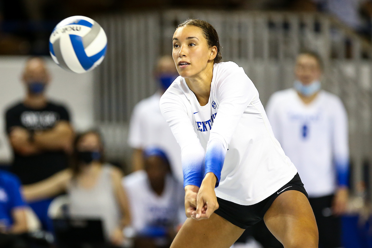 Madi Skinner.

Kentucky sweeps UNI 3-0.

Photo by Eddie Justice | UK Athletics